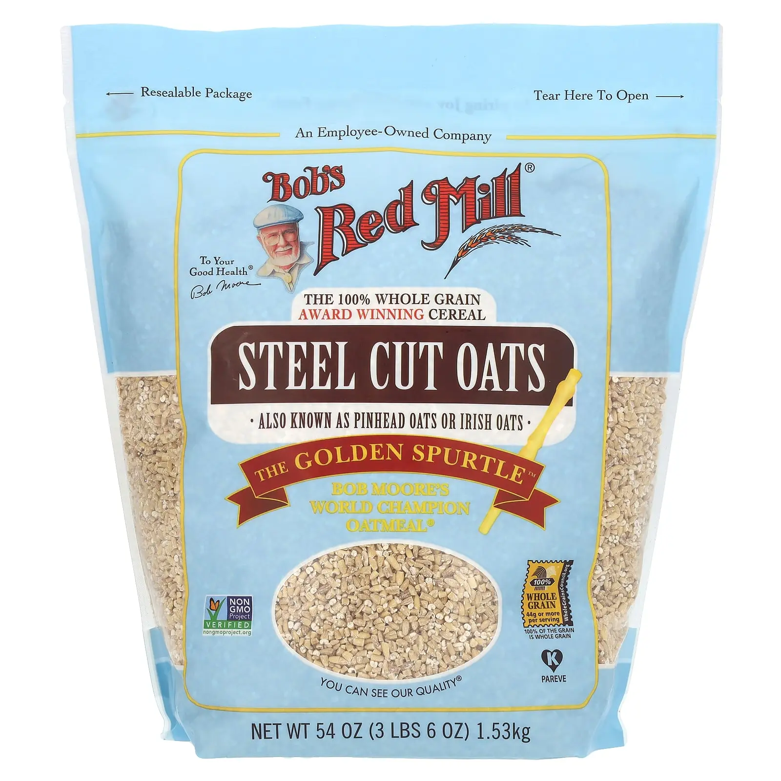 Bob's Red Mill Steel Cut Oats, Whole Grain, 54 oz (1.53 kg)