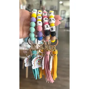 Beaded Wristlet Keychains