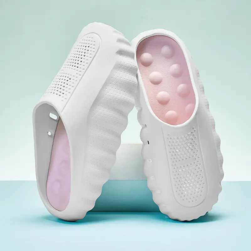 Women's Fashion Mind 2.0 EVA Thick Sole Non-Slip Massage Footbed Casual Slides, Slippers for Women, Everyday Use Indoor-Outdoor Couple Slippers