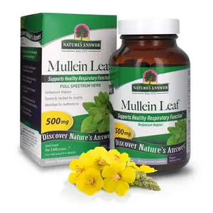 Nature's Answer Mullein Leaf Verbascum Thapsus 500mg Capsules - Herb for Immune and Inflammation Support, Gluten-Free, Dietary Supplement