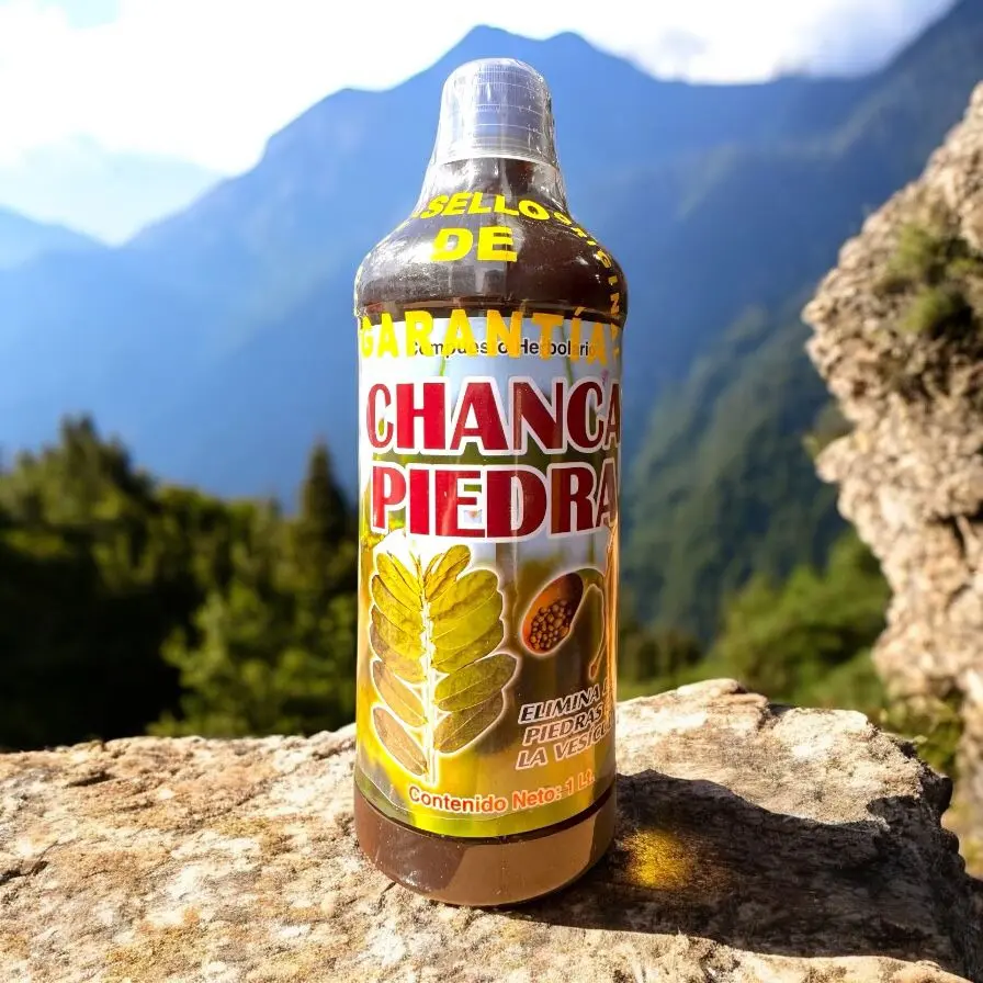 New - Chanca Piedra - Juice Tonic- Jugo De Chanca Piedra, Una de Gato, Horsetail, Diente Leon, Una de Gato  -   de 1 Liter (33.3Fl Oz)