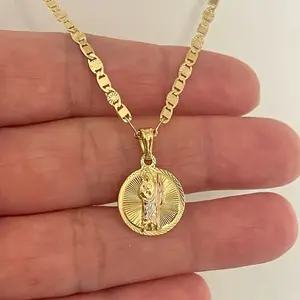 14k Gold Plated St. Jude Necklace