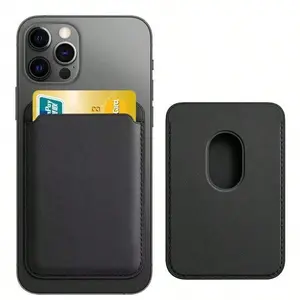 Magnetic PU Card Holder for ID, Memory & SIM Cards, Universal for Men and Women