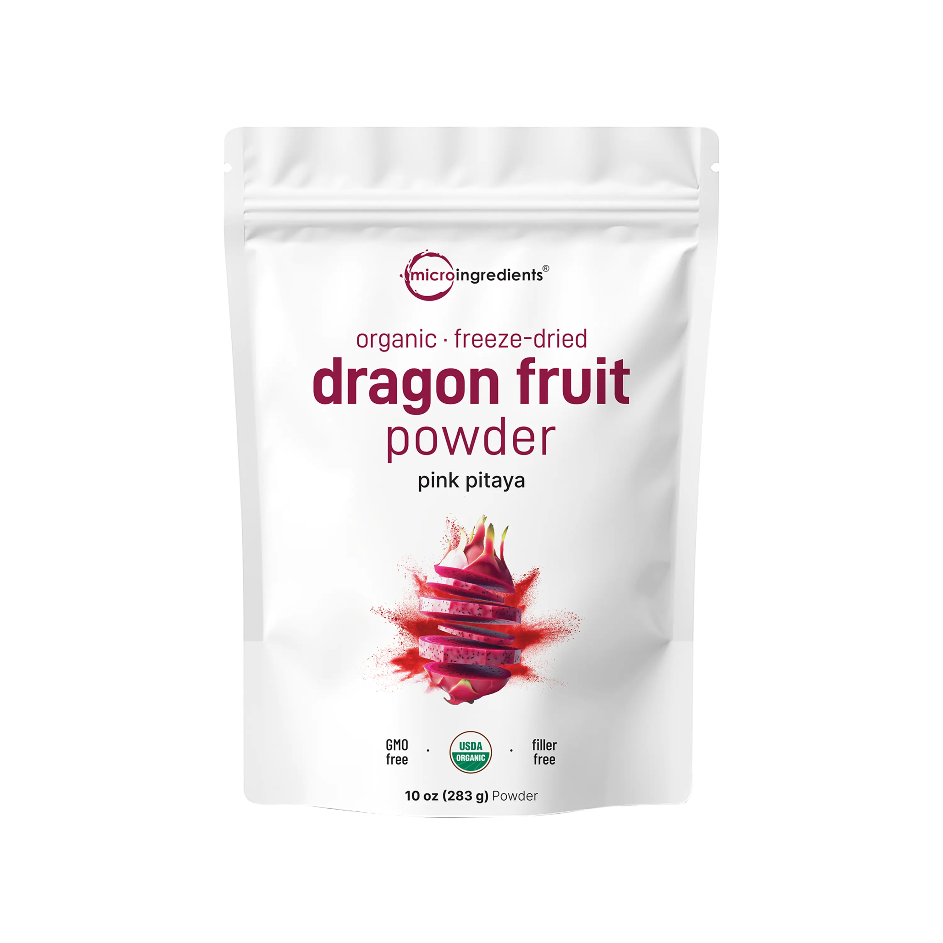 Micro Ingredients Organic Dragon Fruit Powder 10oz Healthcare Vitamin