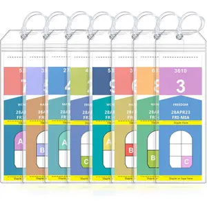 8 Pack Cruise Luggage Tag Holder, Cruise Essentials 2025 for NCL, Princess, Carnival, Royal Caribbean and Celebrity Cruise Luggage Tags for Travel Essentials