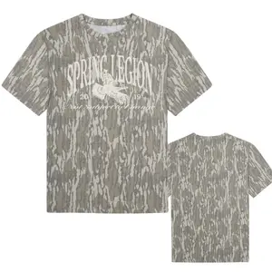 Original Bottomland Vintage Tee - Deadstock 90's, Mossy Oak 3D Camo T-Shirt, Style Camo 3D Hunting Tee, T Shirt 3D Camo