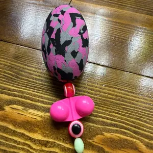 Matt Cat Rig Pink Camo EVA Foam Egg Float with 8/0 Gamakatsu 8/0 Circle Hook