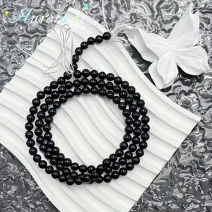 Bodhi string-6mm Black Round Beads