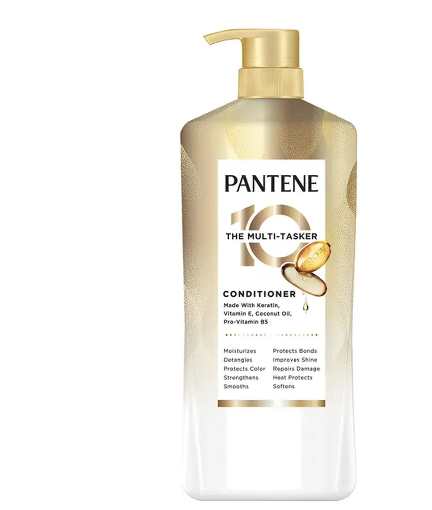 Pantene Pro-V 10-in-1 Coconut Hydrating Conditioner - The Multi-Tasker Haircare Pack, Straightener-Supporting Formula, 38.2 fl oz, Moisturizer, Hydrate, Oil, Nourishing, Smoother