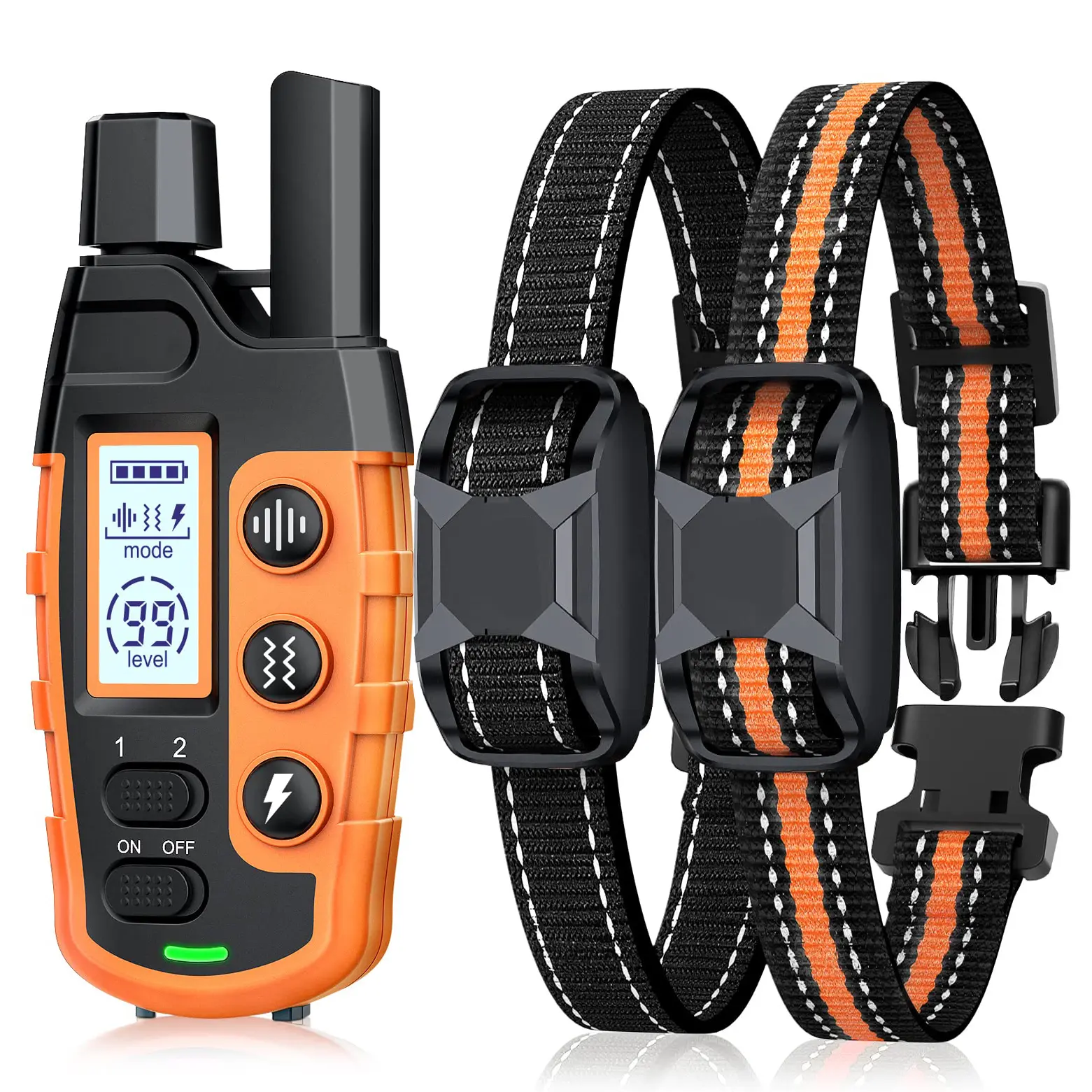 Waterproof Electric Dog Training Collar - 3300Ft Remote Control Puppy Training Tools, Static Shock, Vibration, Beep for 5-120lbs Dogs, Outdoor Use, Training Collars