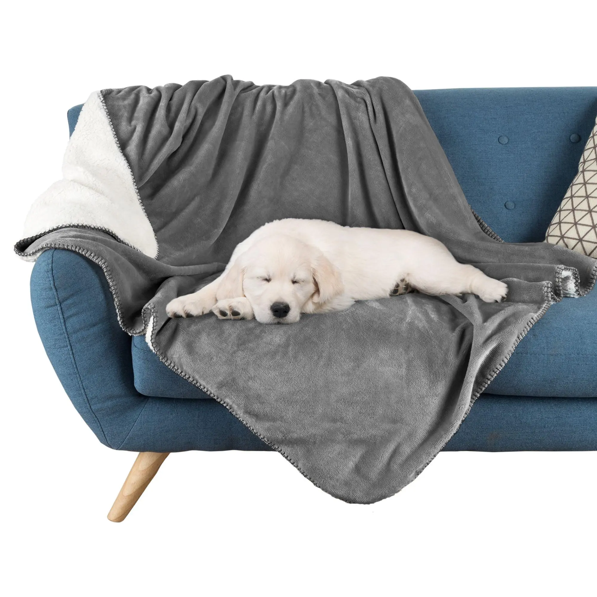 Petmaker 80x100 Reversible Sherpa Throw Pet Blanket Petmaker 80x100 Reversible Sherpa Throw Pet Blanket