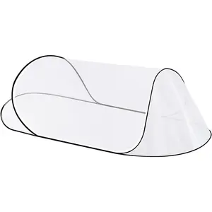 CMINGJ Large Pop Up Mosquito Tent, Portable Foldable Mosquito Net for Bed Camping Travel Patio，Mosquito Net for Adults Baby (78 * 31 * 22inch) (Black Fixed Size)