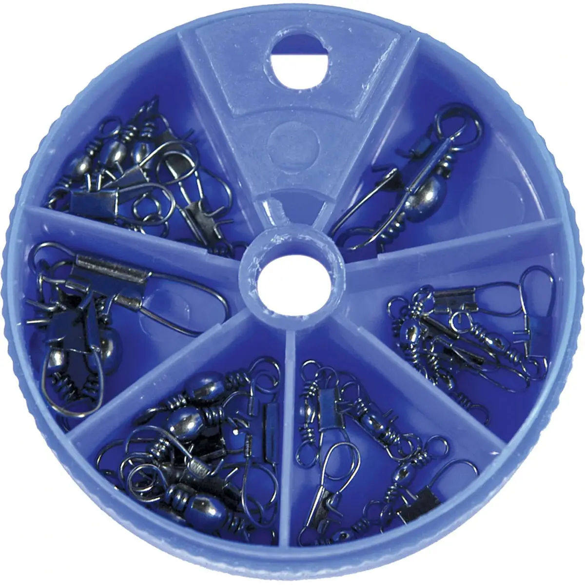 Eagle Claw Black Interlock Snap Swivels, 20-Piece Assorted Size Pack, Freshwater and Saltwater Fishing Accessories