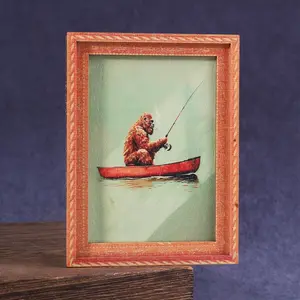 1PC Fun Fishing Refrigerator Decorating Magnet, Creative Fridge Magnet for Kitchen Living Room Bedroom Study, Nice Home Decor Gift