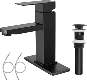 Waterfall Bathroom Faucet Single Handle RV Vanity Faucet with Hot and Cold Spouts for Easy Installation and Use in RV Bathrooms