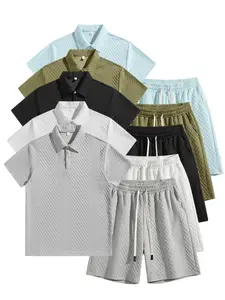 Men's sports suit, made of delicate textured fabric, creates a comfortable and elegant men's appearanceClothes，  This men's suit is exquisitely tailored. It creates a neat and sharp look, with smooth and structured lines that effortlessly enhance
