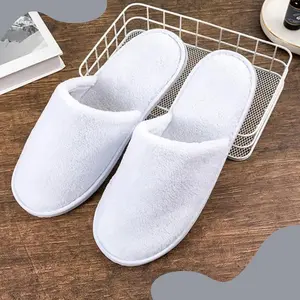 A to Z PRO 12 Pairs Disposable Slippers for Guests: Ideal Hotel, Spa, Travel & Shoeless Home Use – Indoor Cotton Spa Slippers (Women 12, Men 11) Bulk Pack, house slippers for guests