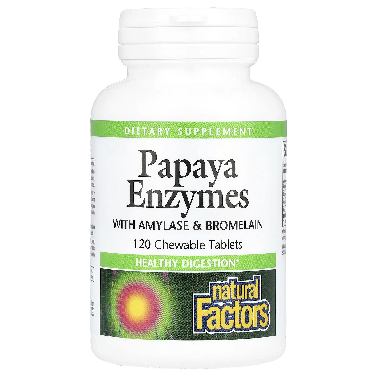 Natural Factors Papaya Enzymes with Amylase & Bromelain, 120 Chewable Tablets Natural Factors Papaya Enzymes with Amylase & Bromelain, 120 Chewable Tablets