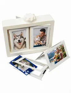 2x3 Rotating Flip Photo Frame for Instax Mini & Kpop Cards - Holds 24 Photos，Rotating Photo