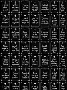 50 Faith Based Affirmations Prayer Cards for Encouragement and Guidance in Your Walk with God