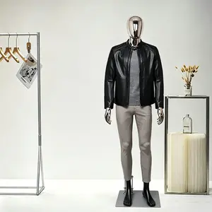 Male Mannequin Full Body Model Stand Adjustable Faceless Plastic Detachable Manequins with Metal Base & Connectors for Hair Extension & Tape Curly Hair wig Decor Cardboard Clip In Wig Hair Body Wave