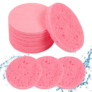 50-Count Compressed Facial Sponges, Cosmetic Spa Sponges for Facial  for Daily Facial , Exfoliating Mask, Makeup Remover.Ideal for Home and Travel