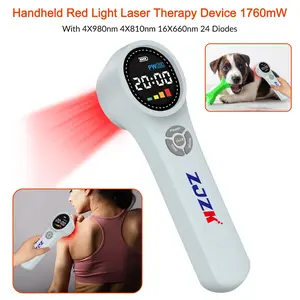 ZJZK 1760mW LLLT Class 3b Laser Therapy for Arm Muscle Pain Treatment  ,pbm Laser for Human and Pets ,Medical Laser Therapy for Diminish Inflammation and Pain, Best Gift for Dogs Cats Horses,Speed Up Wound Healing,Promoting Cell Growth and Repair
