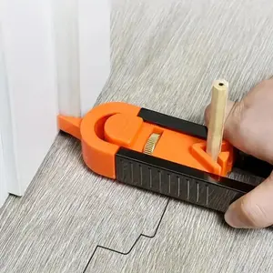Precision Woodworking Scribing Tool, Adjustable Profile Gauge with Lock, Durable Design Scribing Tool for DIY and Professional Crafting, Ruler. Contour Duplicator Home Reno Hack for Baseboards & Flooring, Perfect Fit Stop Wasting Wood
