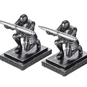 Knight Design Pen Holder, Pen Cups, 1/2 Counts Creative Desk Accessory, Mobile Phone & Gaming Controller Holder, Device Stand Gift for Medieval Enthusiasts