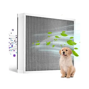fathersdaygift VEVOR Electrostatic Air Filter, 20x25x4 inch Washable Reusable Aluminum AC/HVAC Furnace Filter, MERV 8 Long Lifetime, Home or Office (Actual Size: 19.37x 24.37x 3.58 in)