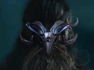 Hand-Painted Resin Faux Skull Hair Pin Fascinator in Copper Purple Color- Unique Handmade Wearable Art Accessory, Perfect For Costumes, Dark And Elegant