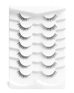 Natural Lashes Natural Eyelashes Short Eyelashes Natural Look False Eyelashes Wispy Eye Lashes 10mm Small Lashes Fake Lashes K50