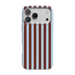 Casely iPhone 17 Pro Max Case | Sunday in Brooklyn | Blue Stripes | Compatible with MagSafe | Classic Ultra Thin Design