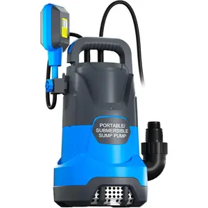 Submersible Water Automatic Sump Pump 1HP Clean/Dirty Water Removal Pump 4000PGH With Float  Electric Portable Transfer Water Pump for Swimming Pool Garden Pond Basement Draining