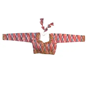 Hand Work Dhakka Fabric Blouse for Women - Perfect for Festivals in Winter Season