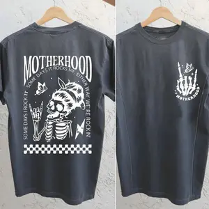 Giftifymama Sometimes I Rock It, Sometimes It Rocks Me Nursing Shirts Maternity Tops for Women Zipper Summer Breastfeeding T-Shirt Pregnancy Clothes Friendly Casual Womenswear TikTokShopHolidayHaul