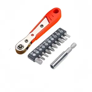 1 Set, 36-Tooth Mini Ratchet Screwdriver Set, Multi-Functional L-Shaped Wrench Combo for Tight Spaces, Steel Multi-Bit & Socket Tool Kit, Essential for Home & Automotive Repairs, DIY Screwdriver, Multifunctional Screwdriver