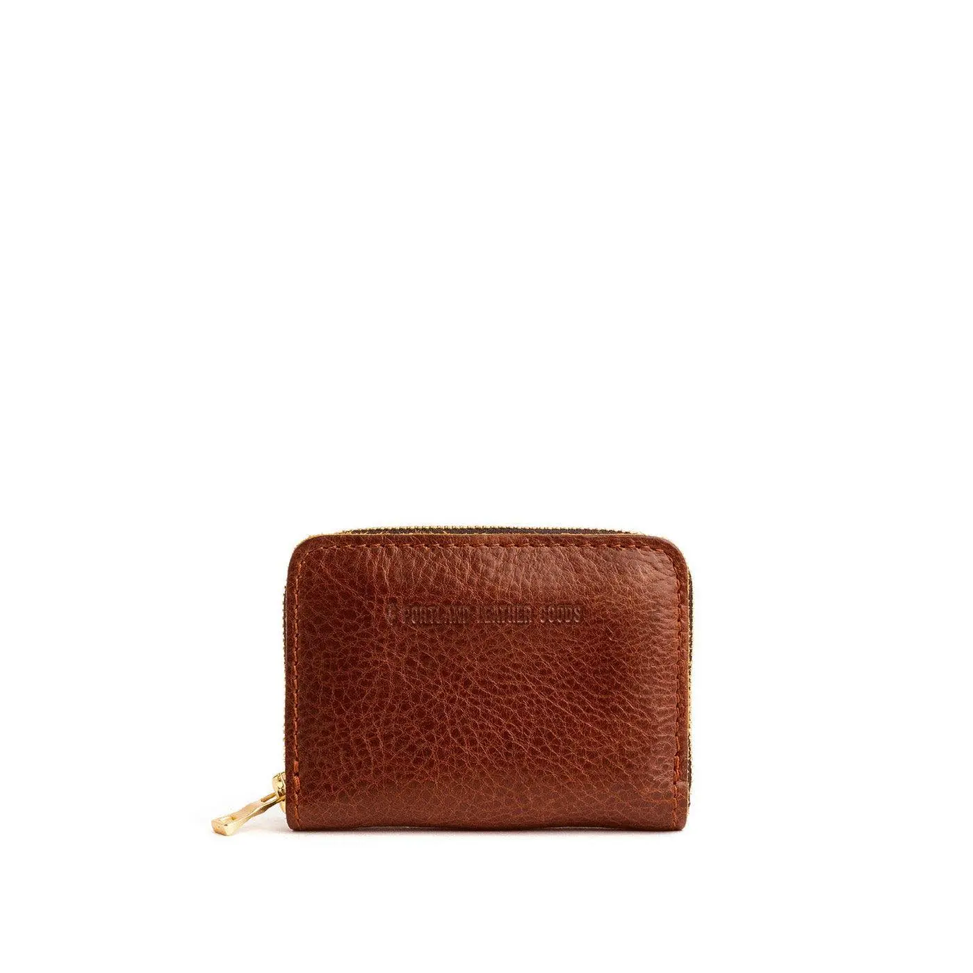 Portland Leather Small Zip Wallet - Secure Compact Storage - Leather Wallet, Zip Closure, Card Slots