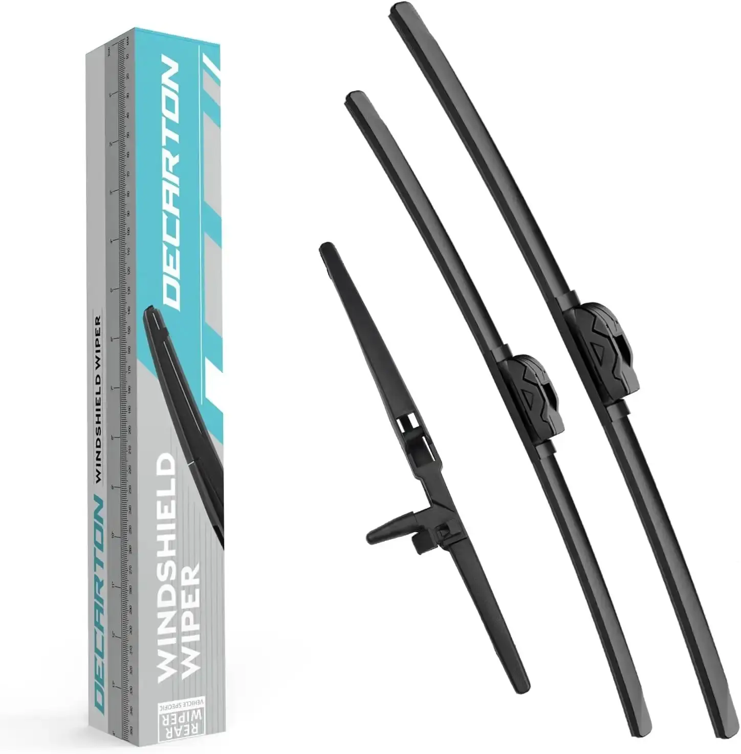 Toyota 4Runner 2003-2009 Automotive Replacement Windshield Wiper Blades - 3-Piece Front and Rear Set, Streak-Free Performance, Easy-Install Auto Parts