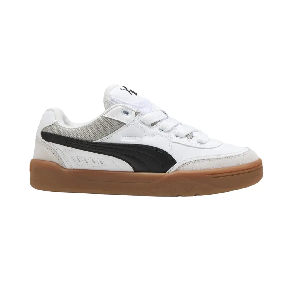 PUMA Mens Park Lifestyle Sk8 Lace Up Sneakers Shoes Casual - White PUMA Mens Park Lifestyle Sk8 Lace Up Sneakers Shoes Casual - White