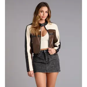Life In The Fast Lane Crop Moto Jacket