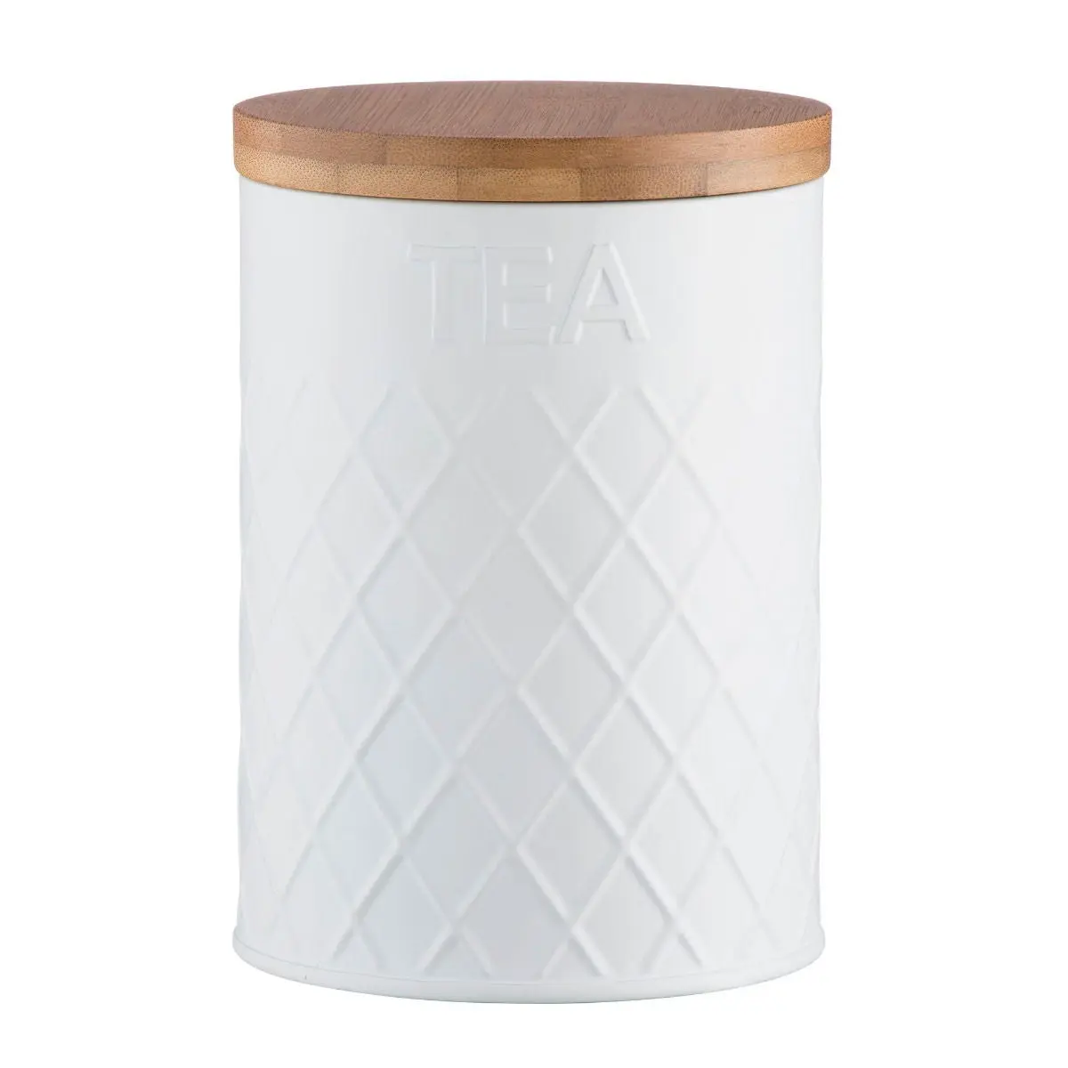 Typhoon Embossed White Tea Storage Canister