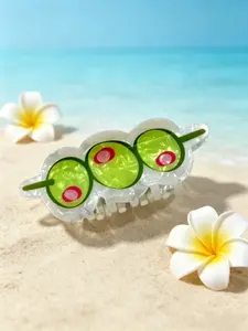 Cute Cocktail Hair Claw Clip, Fun Large Non-Slip Acrylic Shark Clip, Trendy Party Daily Hair Accessory for Thick Hair, Women's Fashion, Fun Claw Clips