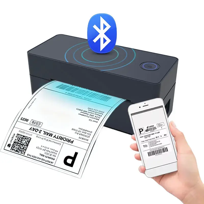 Wireless Bluetooth Thermal Shipping Label Printer 4X6 Support Android Mac Iphone Windows - Shipping Label Printer Xprinter