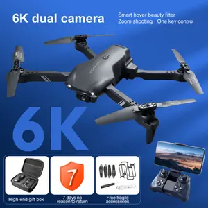 Remote Control Drone 6K HD Dual Camera WiFi FPV Image Transmission Foldable Quadcopter Camera Drone, 2 Batteries, One-Key Takeoff/Landing, 26 Minutes of Flight Time, Designed for Children and Beginners, App Control. Brushless