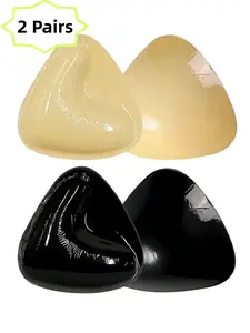 1/2 Pair Set Bra Pads Inserts, Ultra Instant Lift Bra Inserts Push Up Bikini Pad For Swimsuit Sports Bra, Reusable Padding Pads, Sticky Fashion Bra Inserts, Perfect For Dresses, Outfit Enhancer, Perfect For Special Occasions Daily Wear
