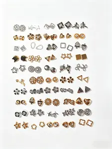 50 Pairs Minimalist Irregular Silver Ear Studs, Y2K Style, Hypoallergenic, Daily Wear, Gift Set for Women, Graduation, Anniversary