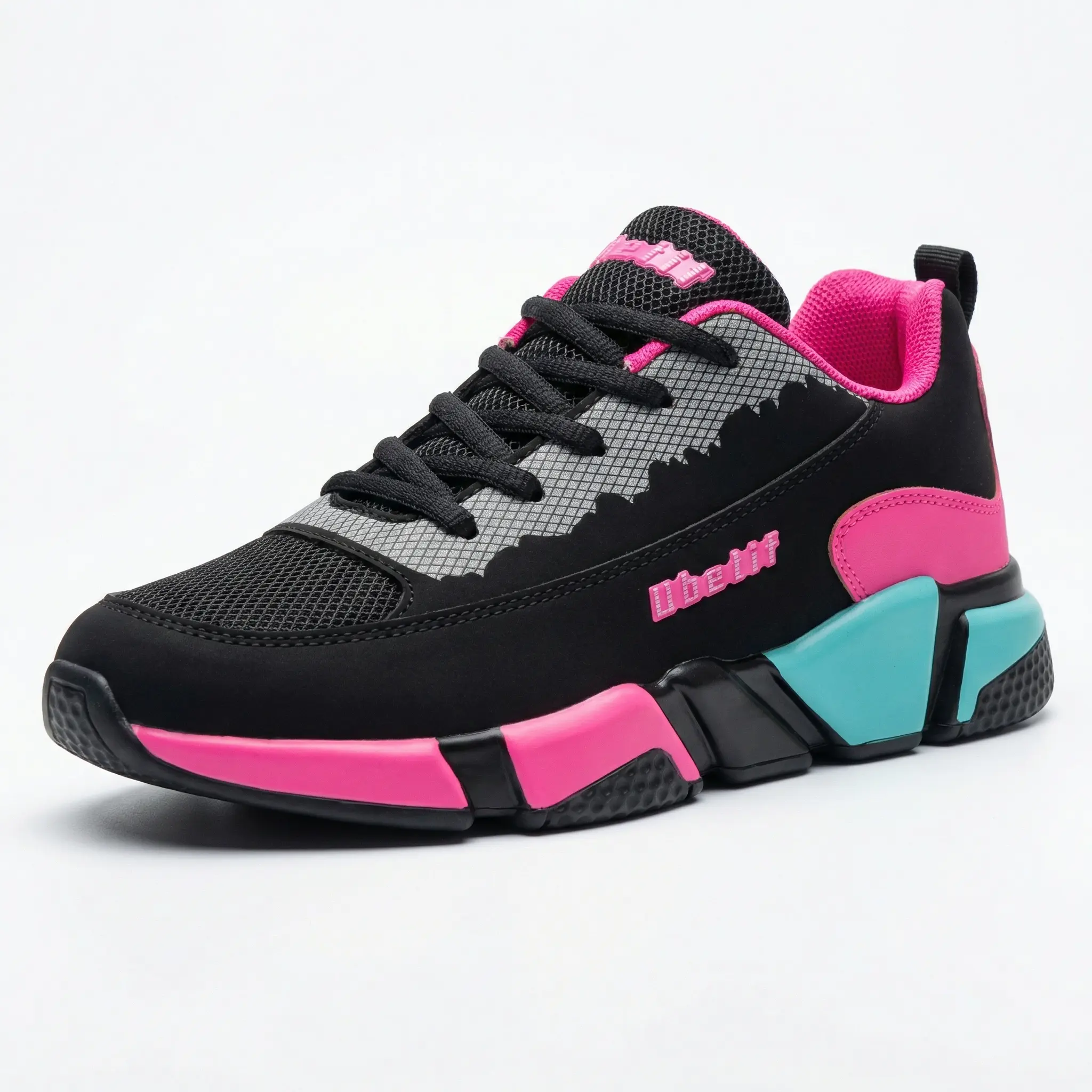 Women's Low-Top Athletic Sneakers, Breathable Fabric Design with Run-Ready Cushion and Non-Slip Sole for Activewear