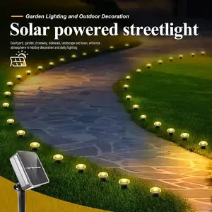 SLSSQHZ 20PCS Solar LED Garden Pathway Light 8 Modes Lawn Lamp Outdoor Waterproof Holiday Lighting for Camping Weddings Christmas