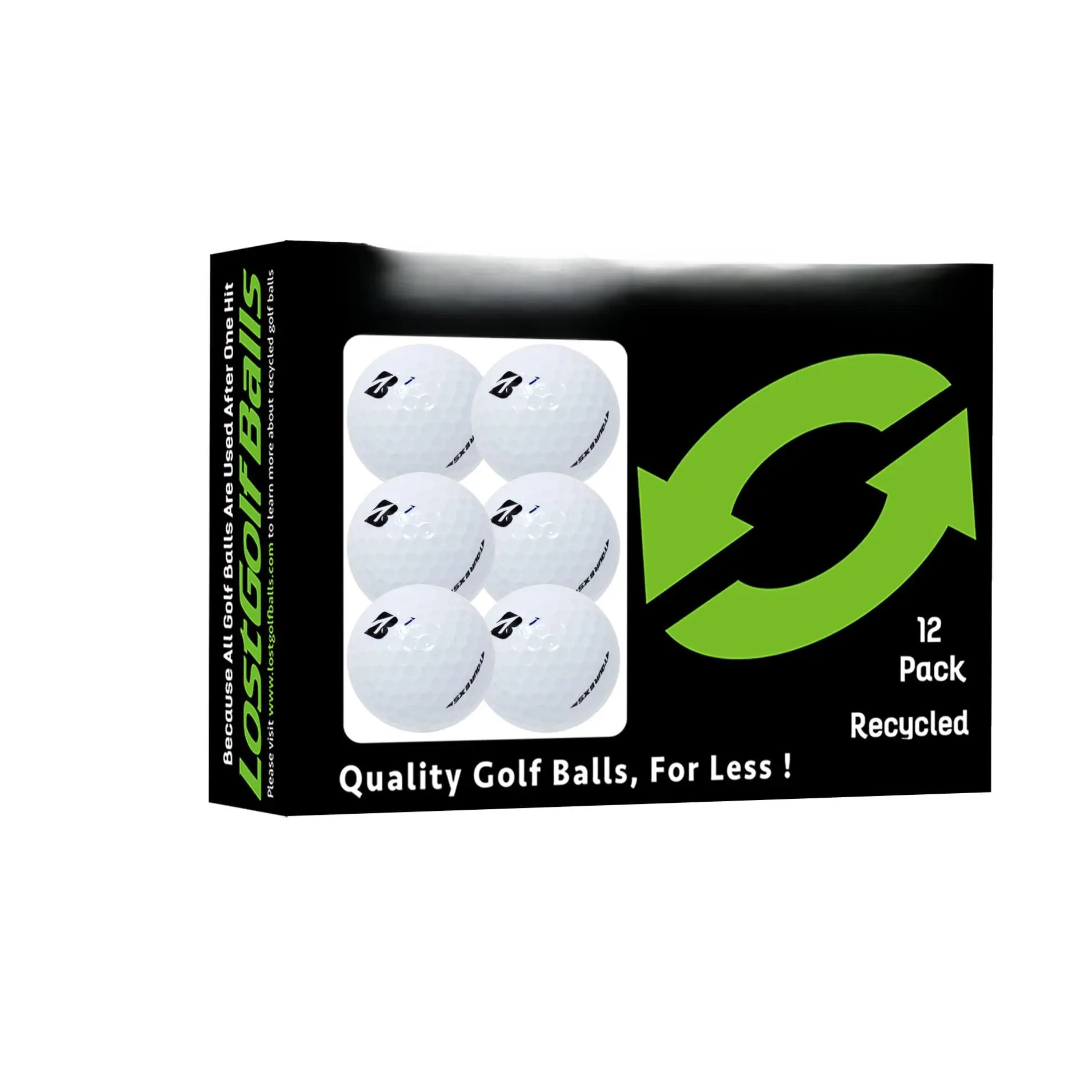 Bridgestone Tour B Xs Golf Balls (12 Pack) - Mint Quality  Refinished By .com Like With No Logos